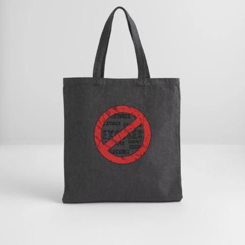 No Excuses | Vintage Style - Recycled Tote Bag