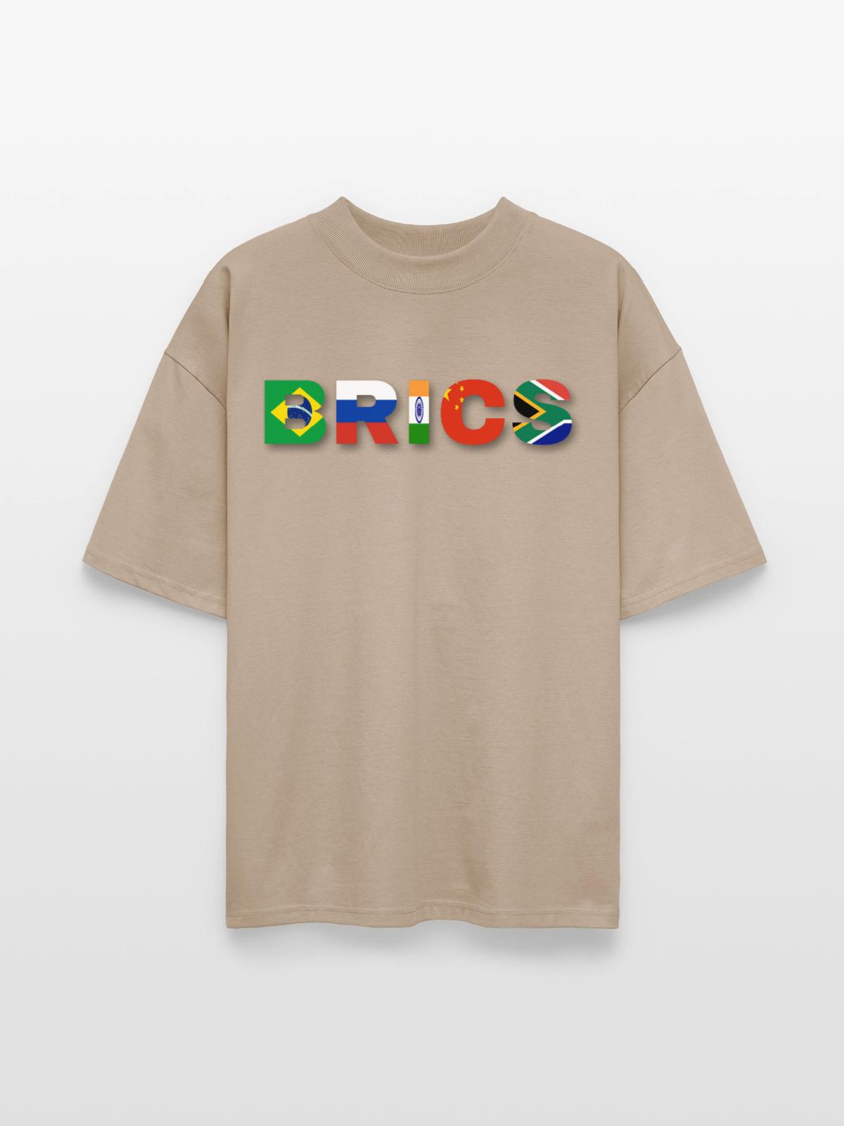 Brics - Stanley/Stella Blaster Oversized T-Shirt - stone - Front