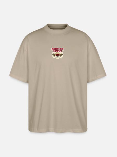 BROTHER NERVY | Tokyo Nights - Stanley/Stella Blaster Oversized T-Shirt - stone