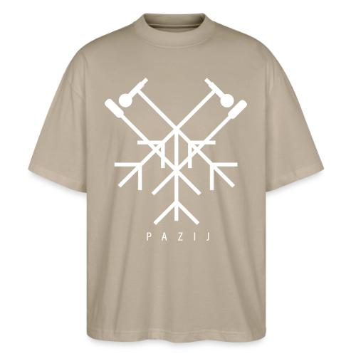 Pazij White Logo - Stanley/Stella Blaster Oversized T-Shirt 