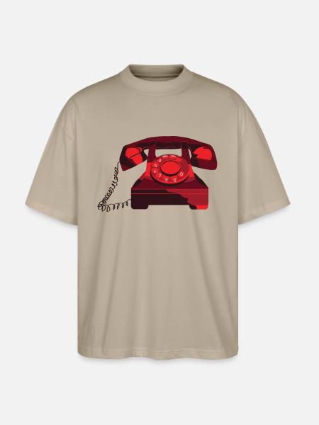 phone - Stanley/Stella Blaster Oversized T-Shirt  - stone