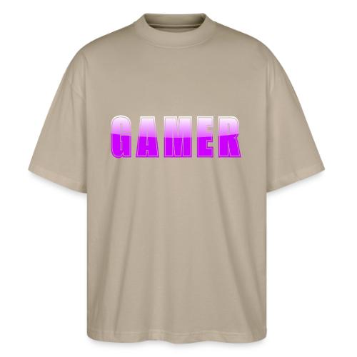 Gamer Purple Glossy Collegiate Design - Stanley/Stella Blaster Oversized T-Shirt 