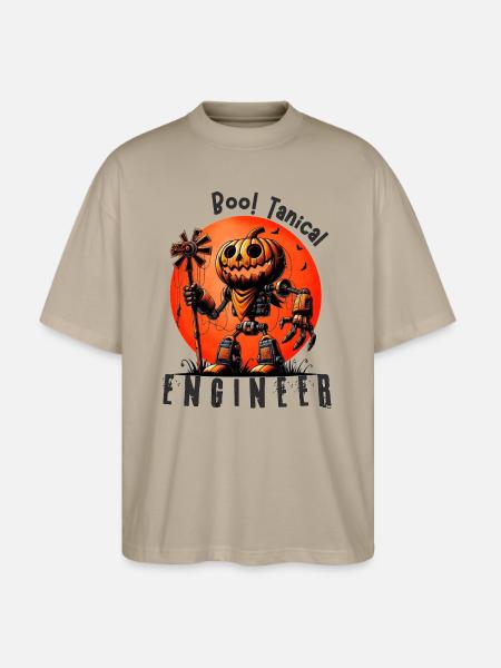 Quirky-Halloween-Art-for-Tech-Engineers - Stanley/Stella Blaster Oversized T-Shirt  - stone