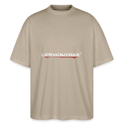 C.Strong Bloodline Logo (White) - Stanley/Stella Blaster Oversized T-Shirt 