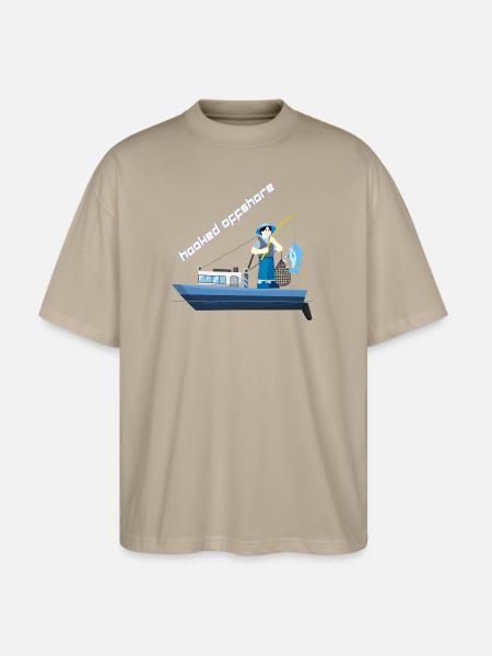 Hooked_Offshore - Stanley/Stella Blaster Oversized T-Shirt - stone