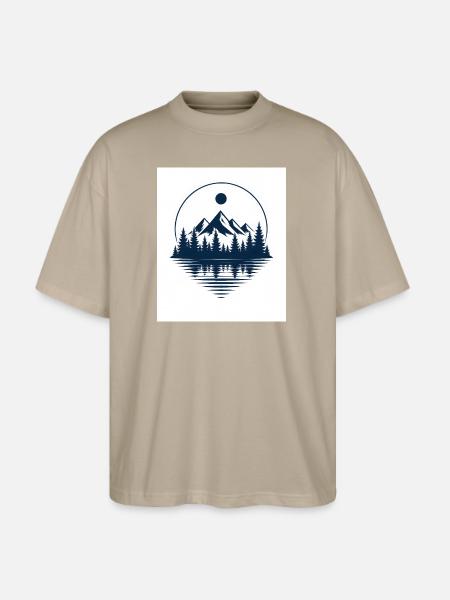Silent Pines - Stanley/Stella Blaster Oversized T-Shirt - stone