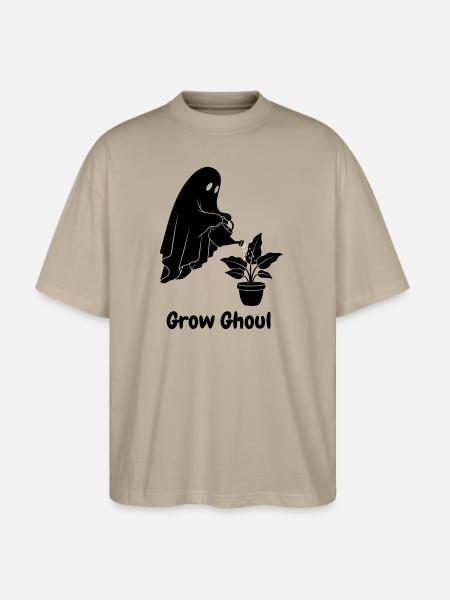 Grow Ghoul - Stanley/Stella Blaster Oversized T-Shirt  - stone