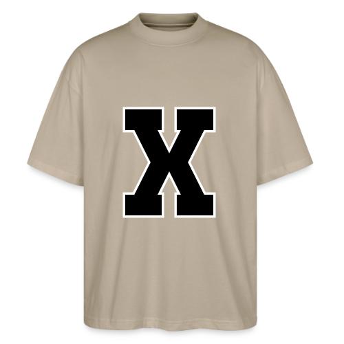 Varsity Letter X Athletic Monogram - Stanley/Stella Blaster Oversized T-Shirt 