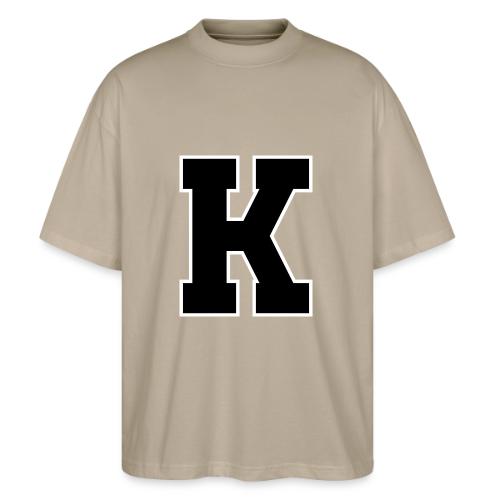 Varsity Letter K Collegiate Font Design - Stanley/Stella Blaster Oversized T-Shirt 