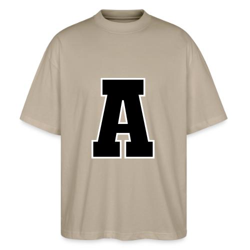 Varsity Letter A Athletic Monogram Design - Stanley/Stella Blaster Oversized T-Shirt 