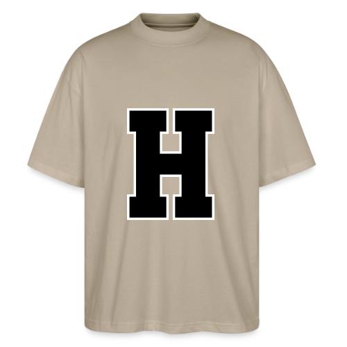 Varsity Letter H Athletic Font Design - Stanley/Stella Blaster Oversized T-Shirt 