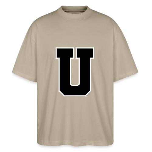 Varsity Letter U Collegiate Monogram - Stanley/Stella Blaster Oversized T-Shirt 