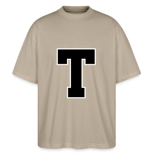 Varsity Letter T Athletic Font Design - Stanley/Stella Blaster Oversized T-Shirt 