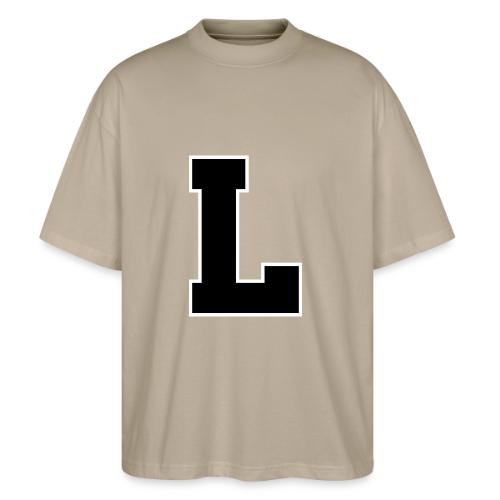 Varsity Letter L Athletic Monogram - Stanley/Stella Blaster Oversized T-Shirt 