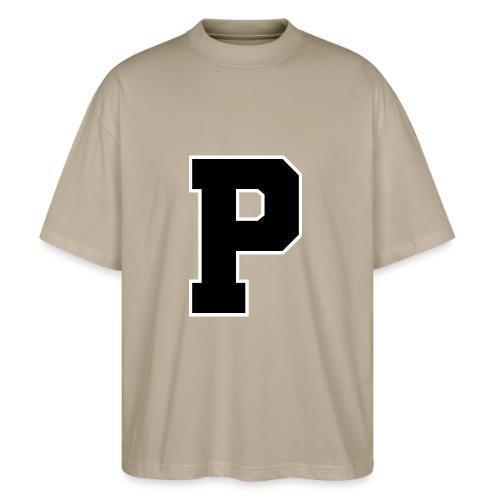 Varsity Letter P Athletic Alphabet Design - Stanley/Stella Blaster Oversized T-Shirt 