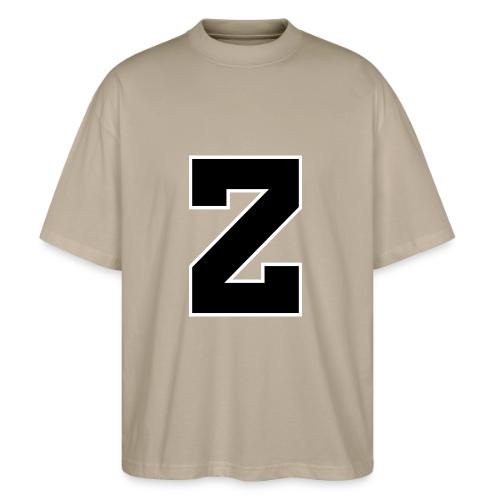 Varsity Letter Z Athletic Font Design - Stanley/Stella Blaster Oversized T-Shirt 