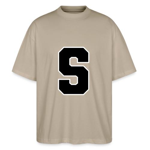 Varsity Letter S Collegiate Alphabet Art - Stanley/Stella Blaster Oversized T-Shirt 