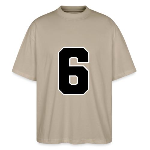 Varsity Number 6 Sports Font - Stanley/Stella Blaster Oversized T-Shirt 