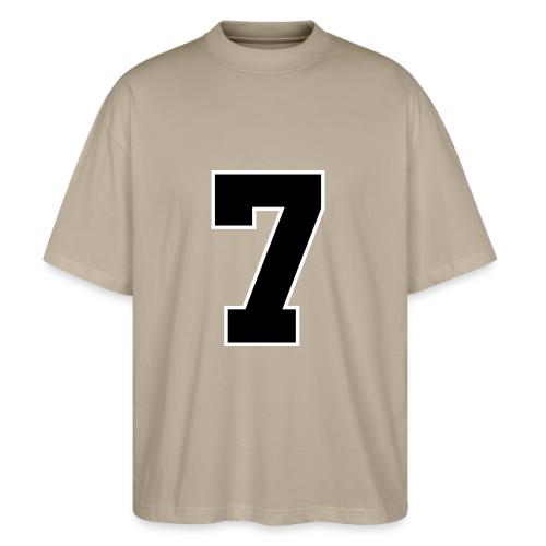 Varsity Number 7 Athletic Look - Stanley/Stella Blaster Oversized T-Shirt 