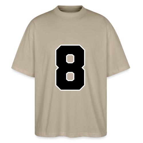 Varsity Number 8 College Style - Stanley/Stella Blaster Oversized T-Shirt 
