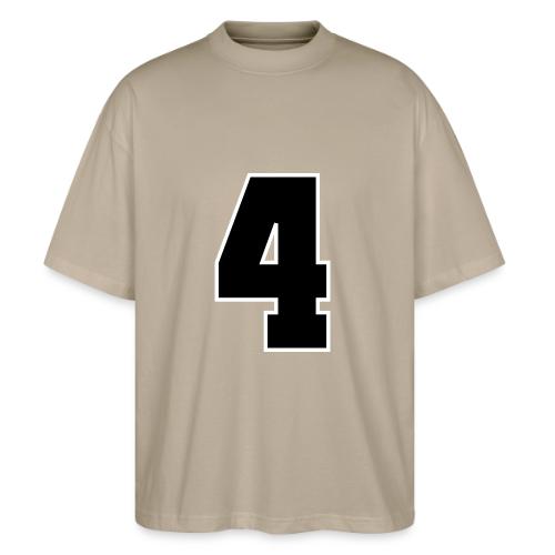 Varsity Number 4 College Style - Stanley/Stella Blaster Oversized T-Shirt 