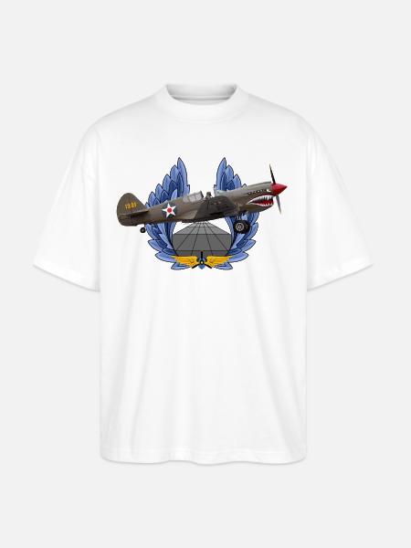 P-40 - Stanley/Stella Blaster Oversized T-Shirt - white