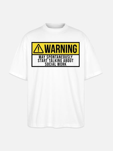Social Work - Stanley/Stella Blaster Oversized T-Shirt - white