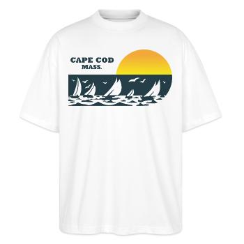 Cape Cod Mass - Stanley/Stella Blaster Oversized T-Shirt  - white - Front