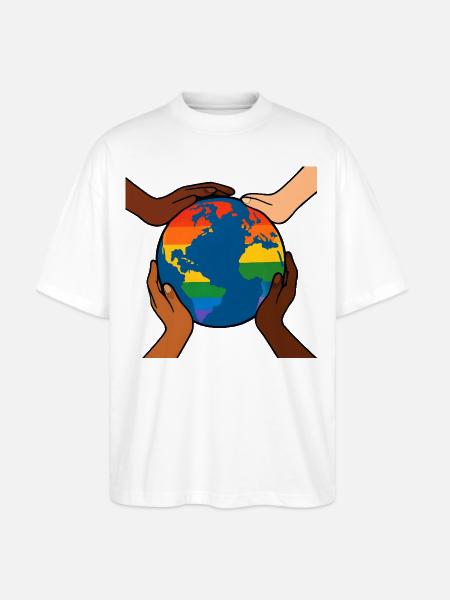 Unity in Diversity - Stanley/Stella Blaster Oversized T-Shirt - white
