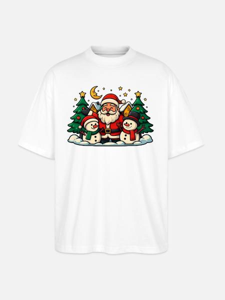 DISEÑO_NAVIDEÑO - Stanley/Stella Blaster Oversized T-Shirt - white