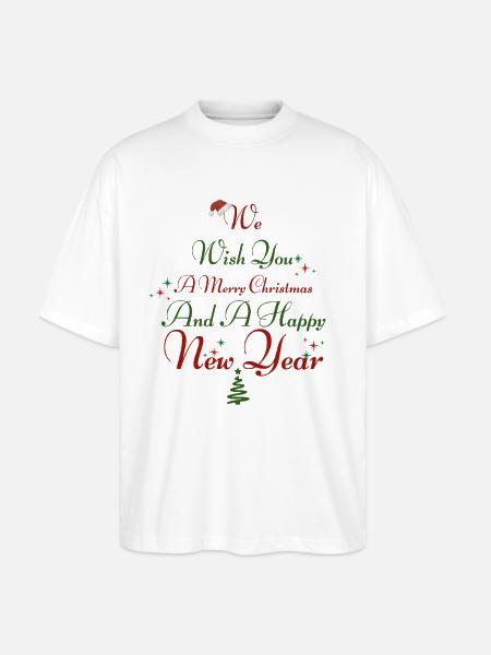 Christmas - Stanley/Stella Blaster Oversized T-Shirt - white