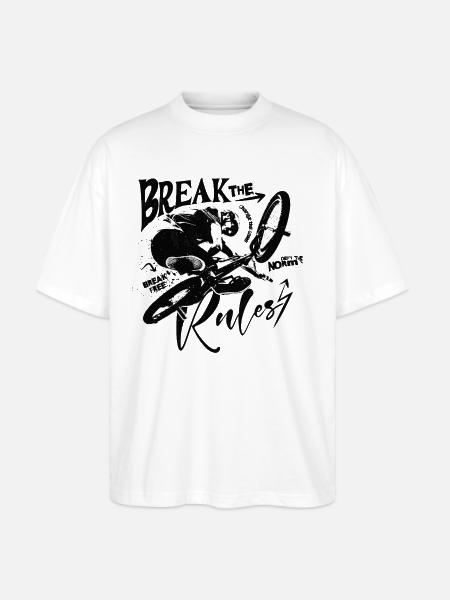BMX Air Silhouette - Stanley/Stella Blaster Oversized T-Shirt - white