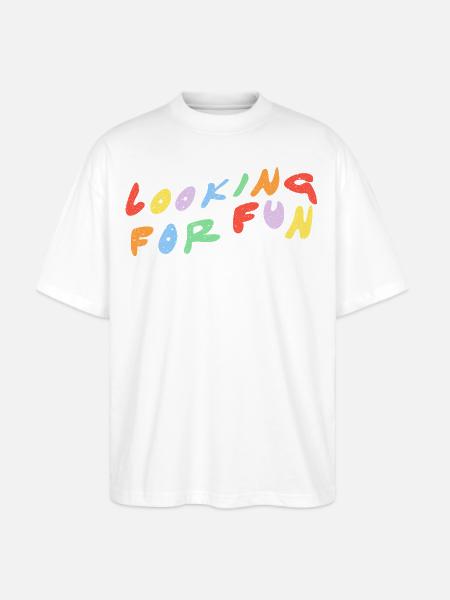 Looking for Fun - Stanley/Stella Blaster Oversized T-Shirt  - white