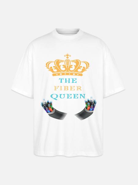 The_Fiber_Queen_-sized - Stanley/Stella Blaster Oversized T-Shirt - white