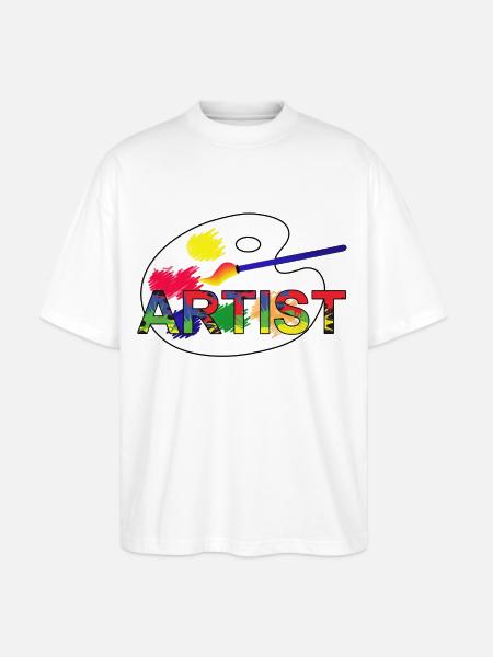 Artist - Stanley/Stella Blaster Oversized T-Shirt - white
