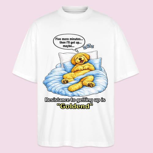 Funny Goldendoodle Sleeping design. - Stanley/Stella Blaster Oversized T-Shirt 