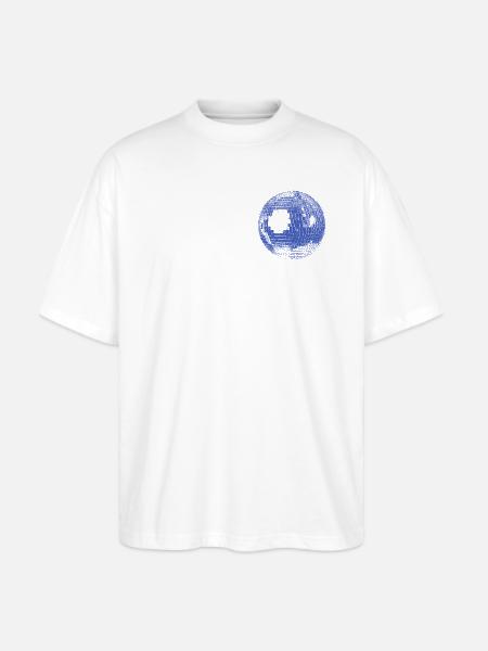 Retro Disco Ball - Stanley/Stella Blaster Oversized T-Shirt  - white