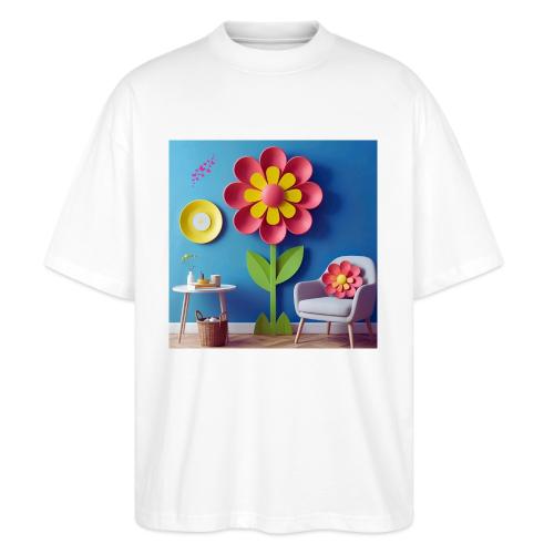 Flower design and harmony of environmental well-be - Stanley/Stella Blaster Oversized T-Shirt 