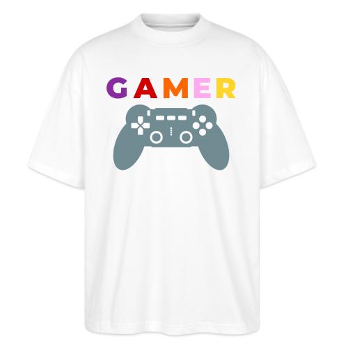 Colorful Gamer Controller Graphic - Stanley/Stella Blaster Oversized T-Shirt 