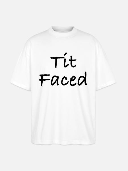Tit Faced - Stanley/Stella Blaster Oversized T-Shirt  - white