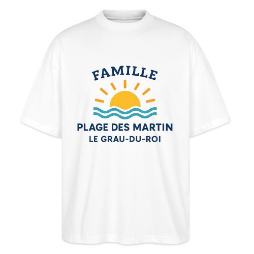 Family Beach Shirt – Plage des Martin Design - Stanley/Stella Blaster Oversized T-Shirt 