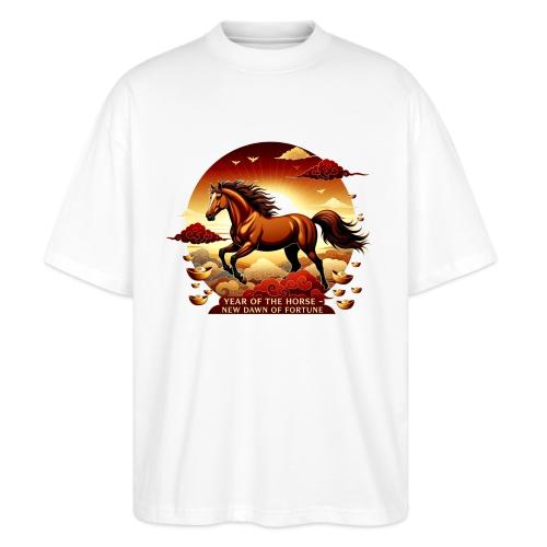 Year of the Horse Sunrise T Shirt, Lunar New Year - Stanley/Stella Blaster Oversized T-Shirt 