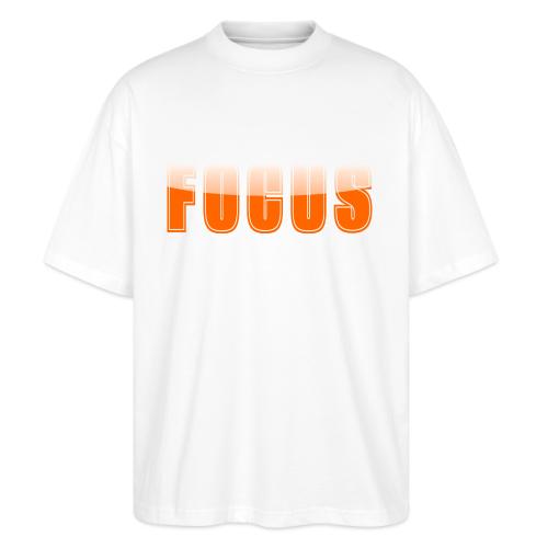 FOCUS Vibrant Orange Motivational Word Design - Stanley/Stella Blaster Oversized T-Shirt 