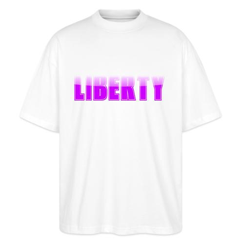 Liberty Typography Graphic Design - Stanley/Stella Blaster Oversized T-Shirt 