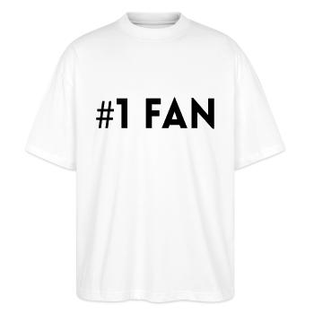 #1 Fan - Stanley/Stella Blaster Oversized T-Shirt  - white - Front