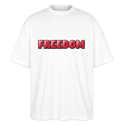 Freedom Bold 3D Word Art Design - Stanley/Stella Blaster Oversized T-Shirt 