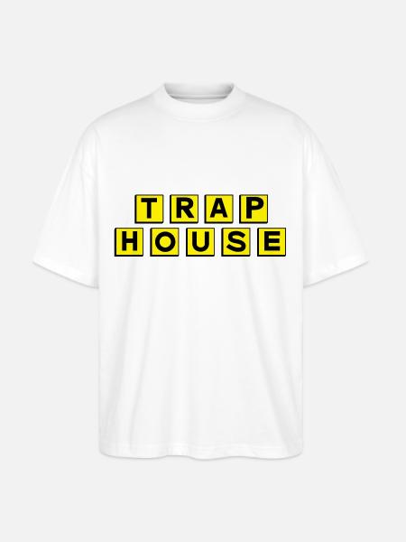 Trap House - Stanley/Stella Blaster Oversized T-Shirt  - white