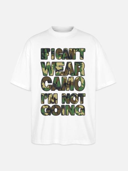 camo - Stanley/Stella Blaster Oversized T-Shirt - white