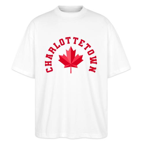 Charlottetown with maple leaf - Stanley/Stella Blaster Oversized T-Shirt 