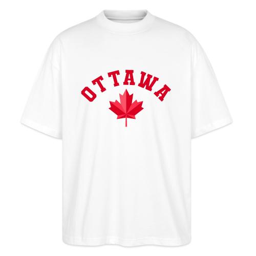Ottawa with maple leaf - Stanley/Stella Blaster Oversized T-Shirt 